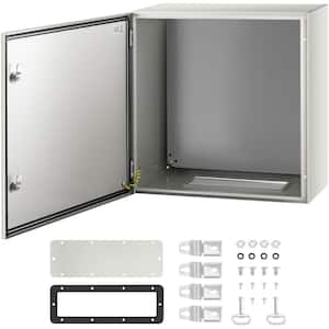 Electrical Enclosure Box 24 in. x 24 in. x 12 in. IP66 Waterproof Carbon Steel Junction Box with Mounting Plate