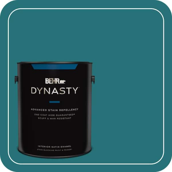 BEHR DYNASTY 1 gal. #520D-7 Mosaic Tile Satin Enamel Interior Stain-Blocking Paint and Primer