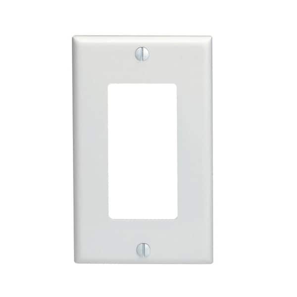 Leviton Decora 1 Gang Wall Plate White, Light Switch Panel Cover