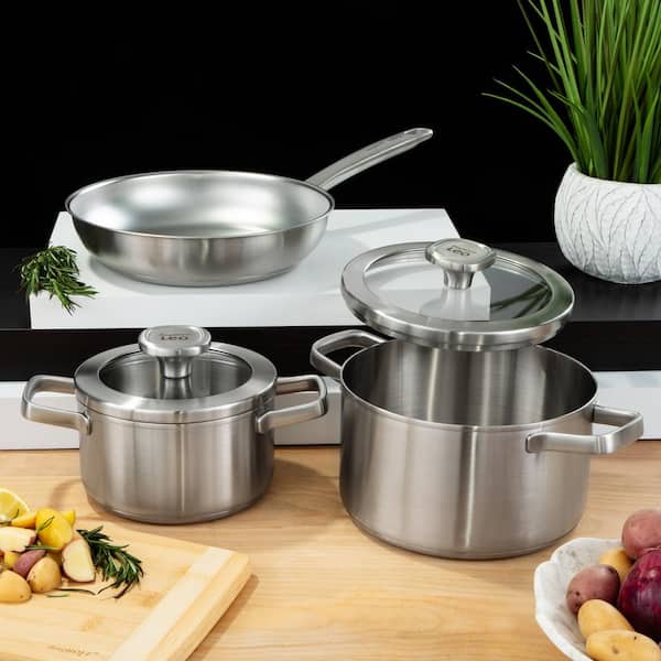BergHOFF Essentials 18/10 Stainless Steel 15pc Cookware Set, Hotel