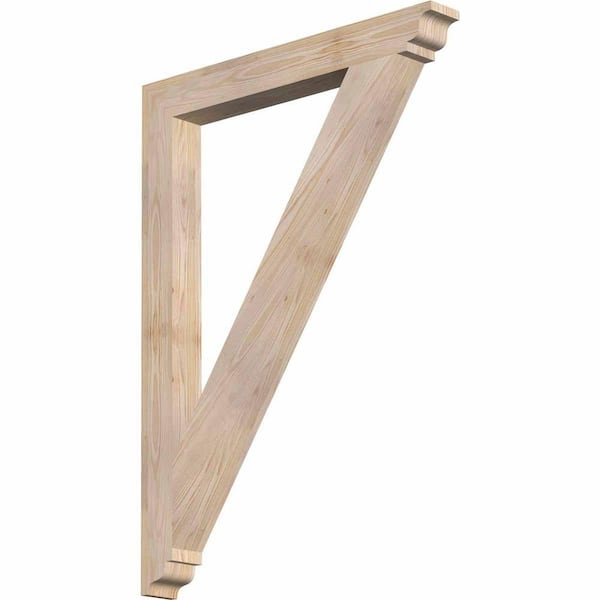 Ekena Millwork 3.5 in. x 44 in. x 32 in. Douglas Fir Traditional Smooth Bracket