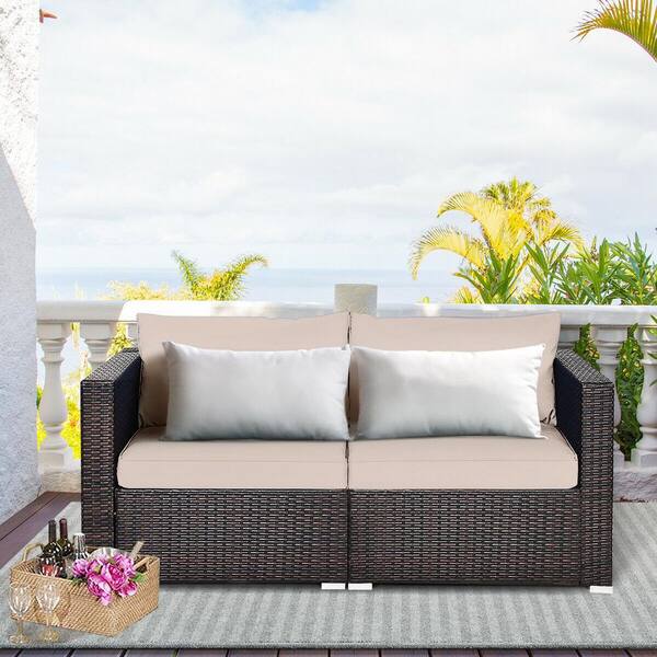 Hamilton rattan corner online sofa set