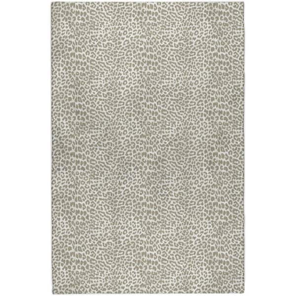 Dream Shag Premium Machine Washable Abstract ADS43 Taupe 8 ft. x 10 ft. Area Rug