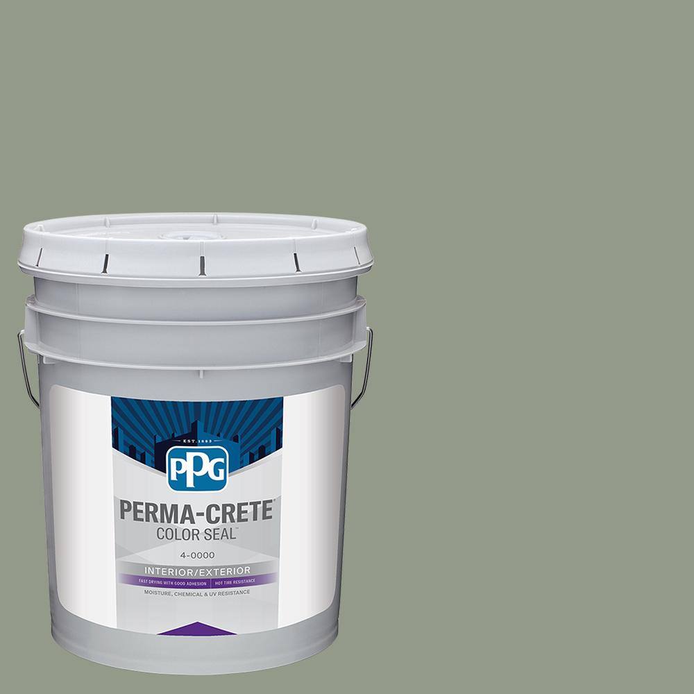 PermaCrete Color Seal 5 gal. PPG11285 Green Tea Leaf Satin Interior