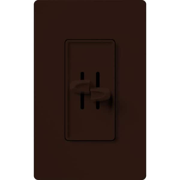 Lutron Skylark Combination Fan & Light Slide Control 3-Speed 1.5 Amp Fan/300-Watt Incandescent Single-Pole Brown (S2-LFSQH-BR)