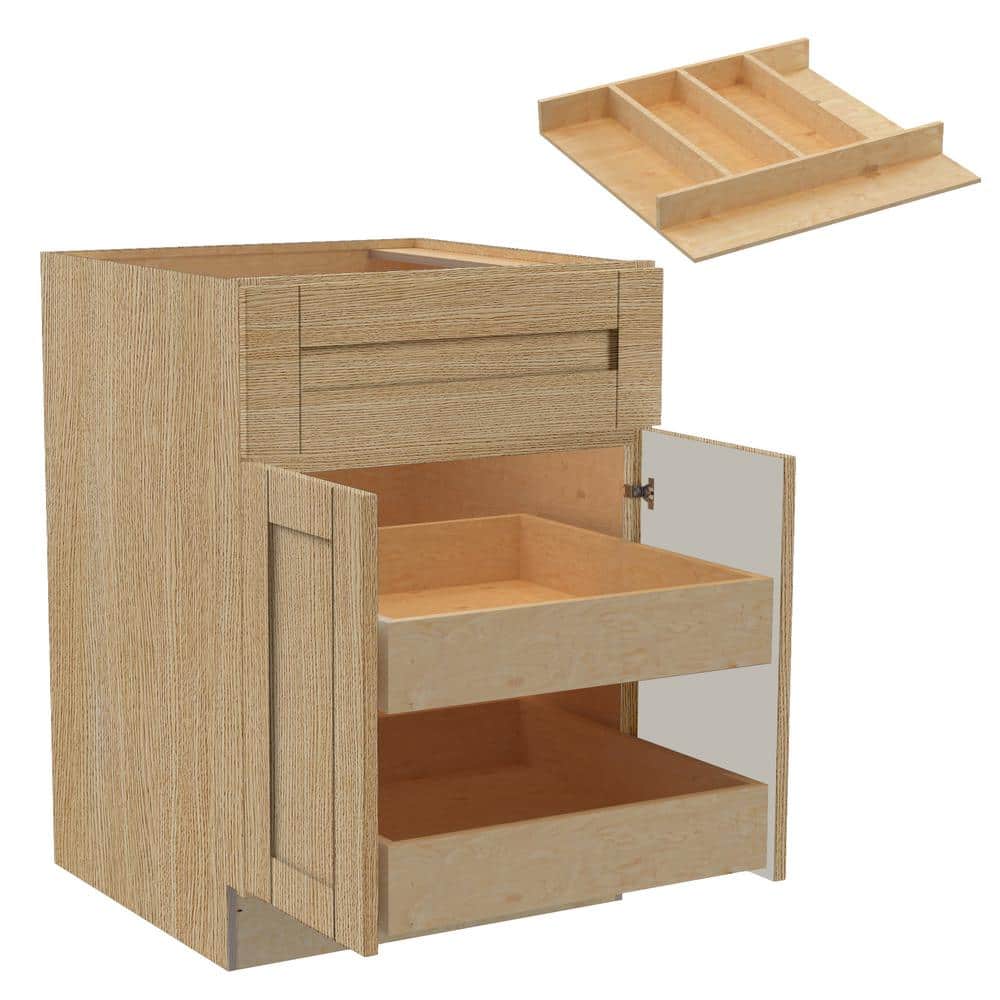 Washington 24 in. W x 24 in. D x 34.5 in. H Assembled Plywood Base Kitchen 
