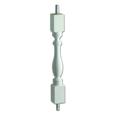 27 in. x 4-1/4 in. x 4-1/4 in. Polyurethane Classic Baluster for 7 in. Balustrade System 27 in. x 4-1/4 in. x 4-1/4 in. Polyurethane Classic Baluster for 7 in. Balustrade System