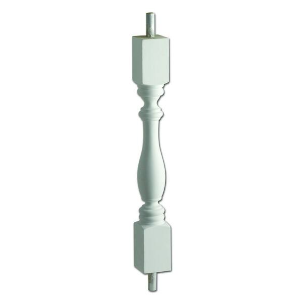 Fypon 20-1/4 in. x 2-3/4 in. x 2-3/4 in. Polyurethane Woodruff Baluster for 5 in. Balustrade System