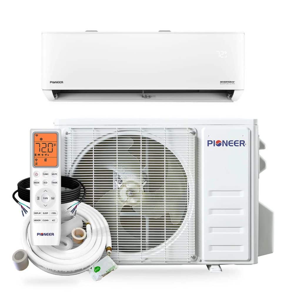 Quantum Ultra Low-Ambient 1-Zone 18,000 BTU 23 SEER2 Ductless Mini Split Inverter Heat Pump with 16 ft. Lines 208V/230V price history on PriceWatchPro