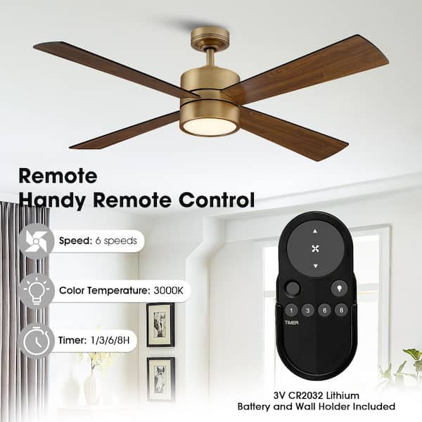 BONORA ボノーラ　size8 Bybafun 52-in Chrome with Finished Blades Indoor Ceiling Fan