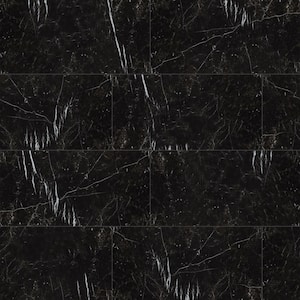 Regallo Marquina Noir 24 in. x 48 in. Matte Porcelain Floor and Wall Tile (35-Cases/542.5 sq. ft./Pallet)