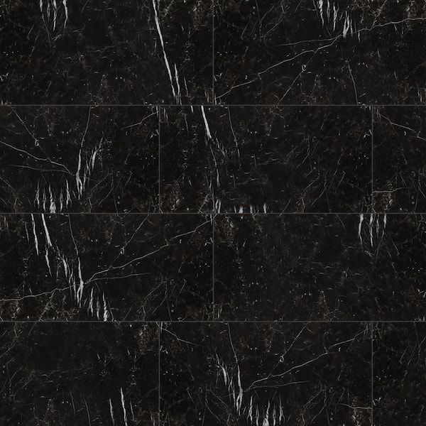 MSI Regallo Marquina Noir 24 in. x 48 in. Matte Porcelain Floor and ...