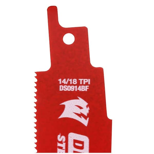 DIABLO 3 in. x 14 TPI HSS Thick Metal Jigsaw Blade (5-Pack) DJT118B5 - The  Home Depot