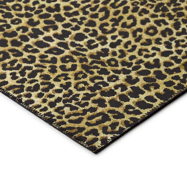 Safari Gold 3 ft. x 5 ft. Indoor/Outdoor Washable Indoor/Outdoor Washable Rug