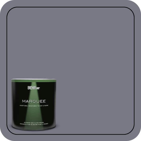BEHR MARQUEE 1 qt. #N540-5 Infamous Semi-Gloss Enamel Exterior Paint & Primer