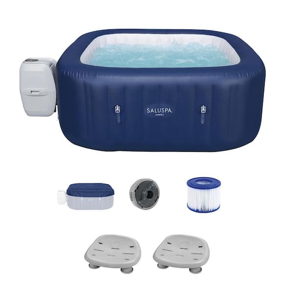 Bestway SaluSpa Hawaii 6-Person 114-Jet Inflatable Hot Tub with Pool and Spa Seat (2-Pack)
