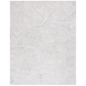 Abstract Gray/Ivory 8 ft. x 10 ft. Abstract Geometric Area Rug
