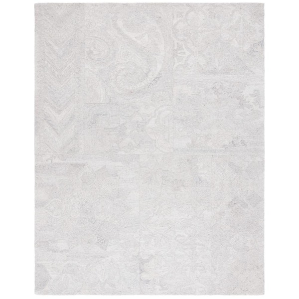 SAFAVIEH Abstract Gray/Ivory 8 ft. x 10 ft. Abstract Geometric Area Rug