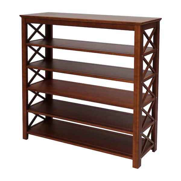 39.76 in. H 20-Pair 6-Tire Bamboo Shoe Rack