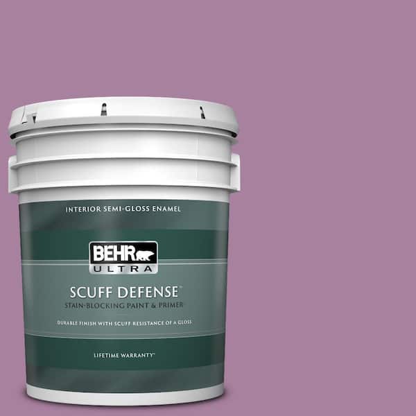 BEHR ULTRA 5 gal. #M110-5 Amazonian Orchid Extra Durable Semi-Gloss Enamel Interior Paint & Primer