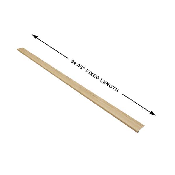 Hickory Laurel Court 0.944 in. T x 4.527 in. W x 94.48 in. L Vinyl Flush Stair Nose Molding