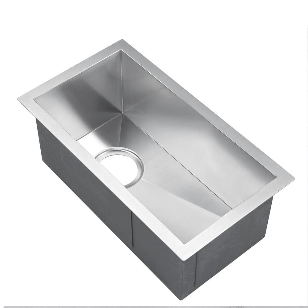 Ophelia 15'' Stainless Steel Undermount Single Bowl Kitchen Sink