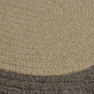 Frontier Neutral 4 ft. x 6 ft. Oval Braided Area Rug