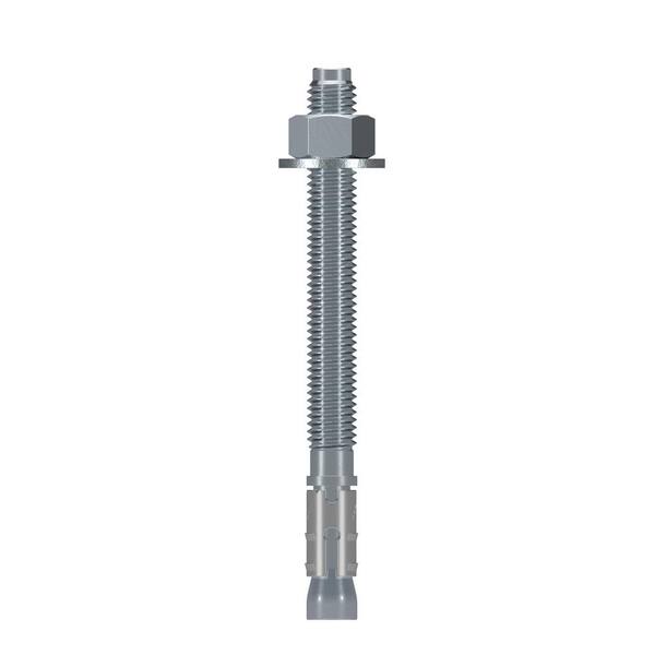 Qty 10 1/2-13 x 10" Concrete Wedge Anchor Zinc Plated 