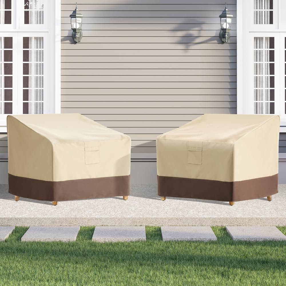 Sonkuki 40 in. W x 37 in. D x 30.7 in. H 600D Oxford Fabric Patio Chair ...