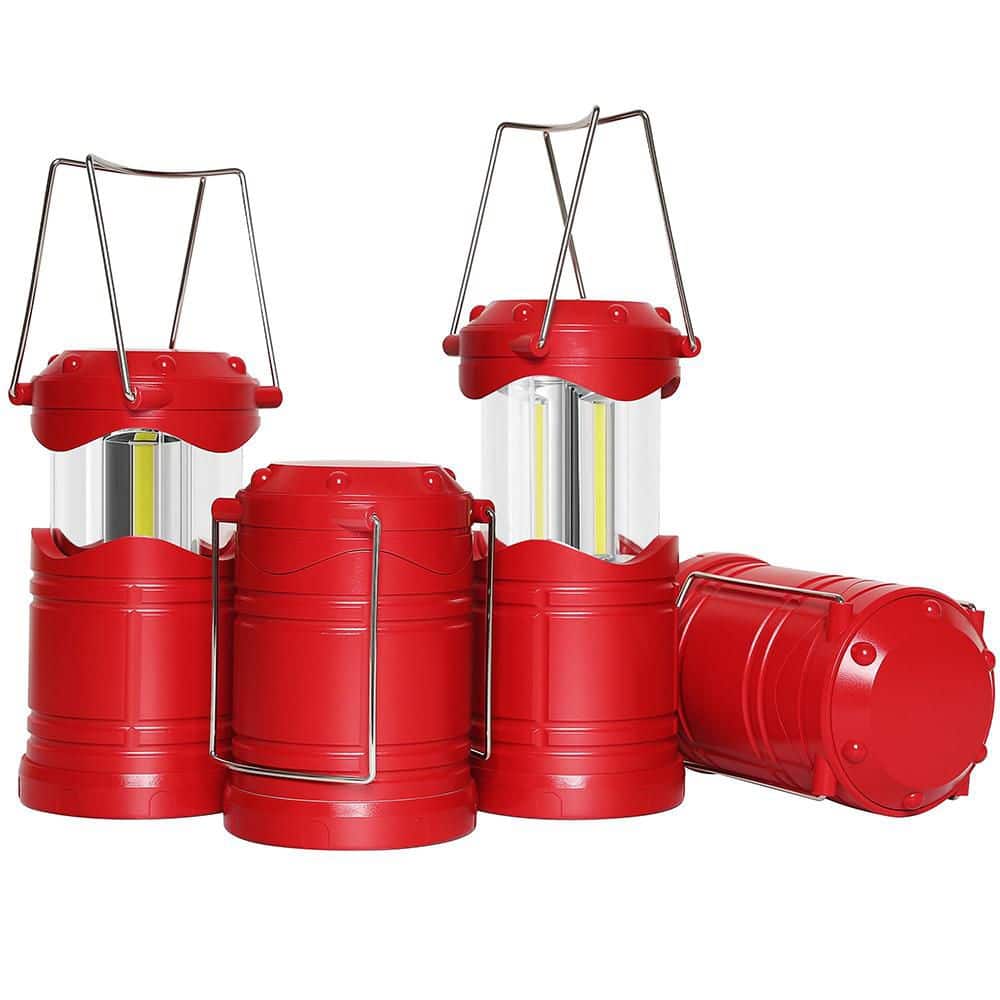 Red Battery Powered Portable Collapsible Hanging Emergency