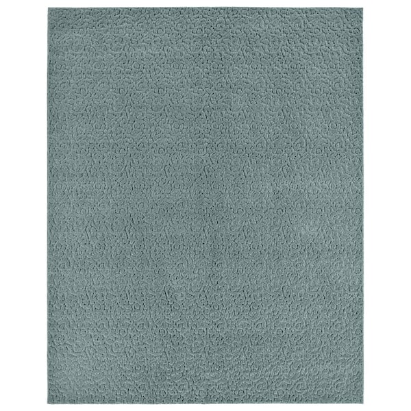 Garland Rug Ivy Sea Foam 8 ft. x 10 ft. Floral Area Rug