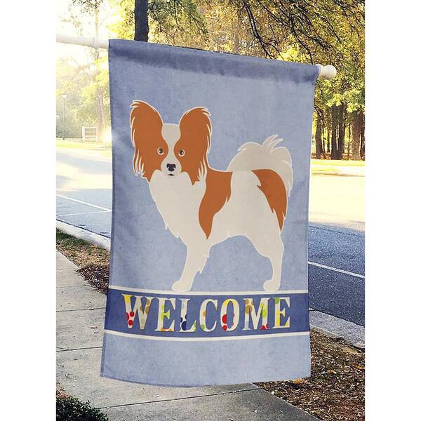 Large Multicolor Caroline's Treasures BB5555CHF Chow Chow Welcome Flag Canvas House Size 