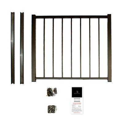 Bronze Powder Coated Aluminum Preassembled Deck Gate Kit