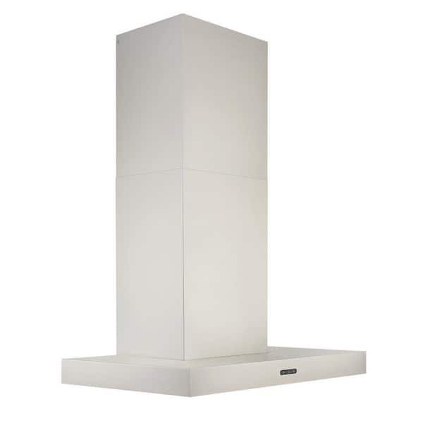 Broan-NuTone 24 in. Convertible Wall Mount T-Style Chimney Range Hood with LED Light in Stainless Steel