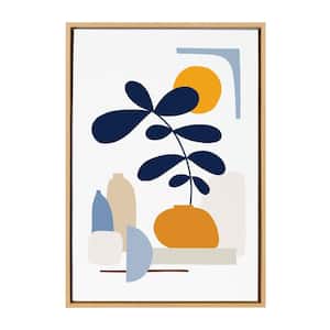 "Sylvie The Shapes of Nature" by Dominique Vari 1-Piece Framed Canvas Abstract Art Print 33.00 in. x 23.00 in.