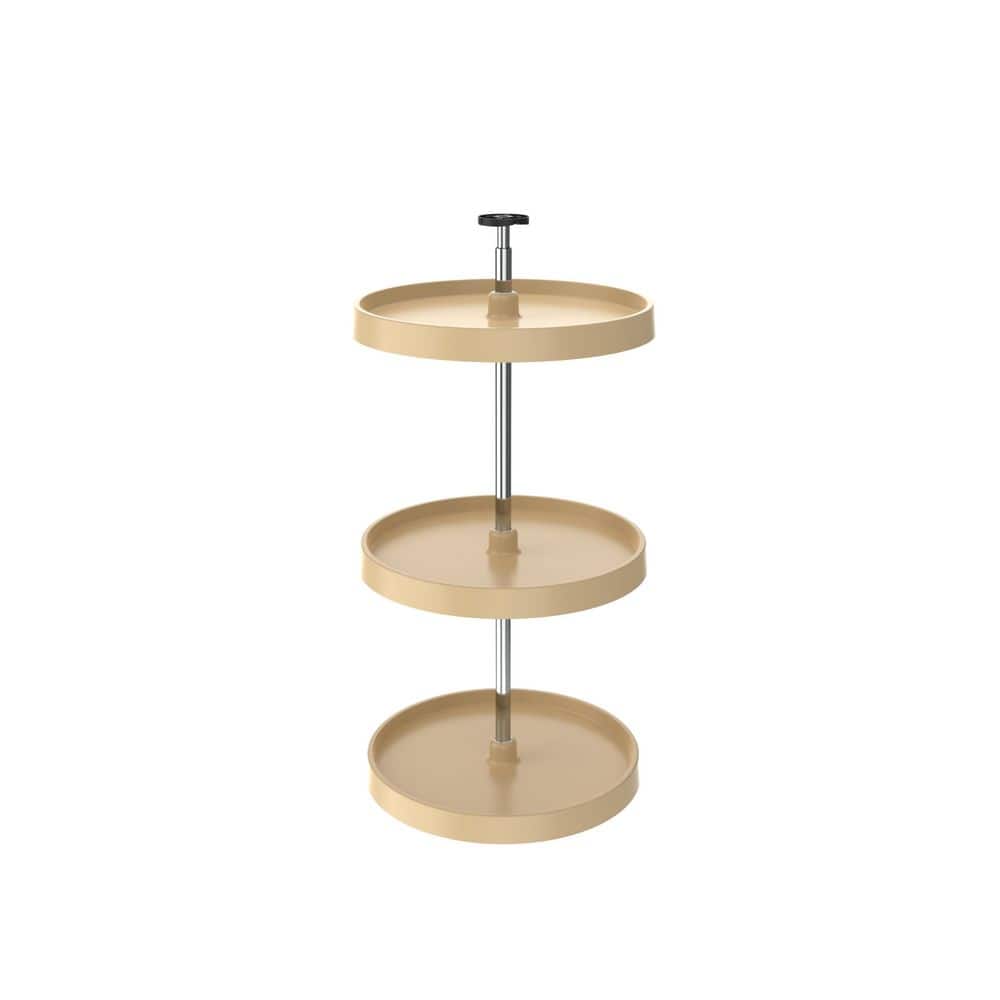 Value Line Almond Polymer Full-Circle 3-Shelf Lazy Susan for 33 in. to 36 in. H Corner Wall Cabinets price history on PriceWatchPro