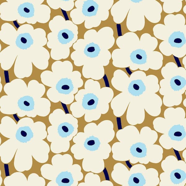 MARIMEKKO Beige Pieni Unikko Peel and Stick Wallpaper