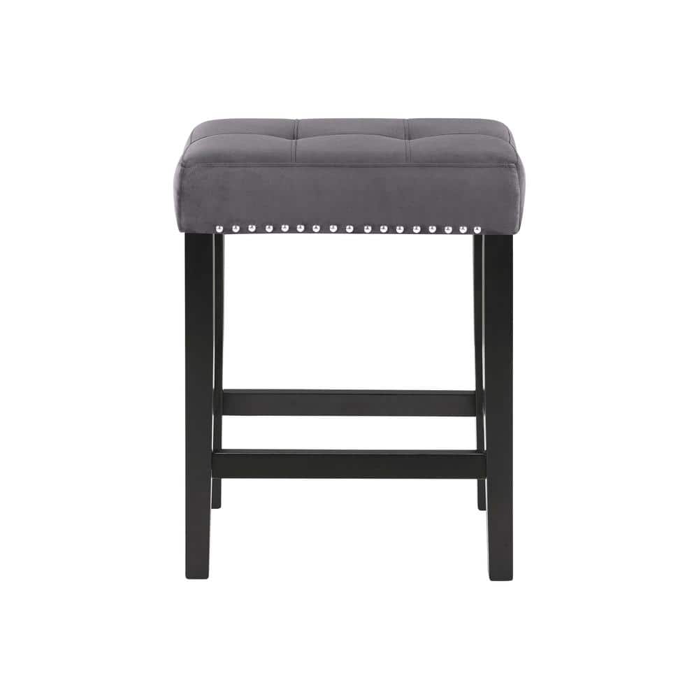 New Classic Furniture Celeste Collection 4 Pcs Wood Bar Set with Stools, Black/Gray