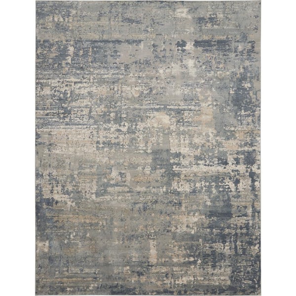 9 ft. x 12 ft. Grey/Beige Quarry Textured Contemporary Area Rug