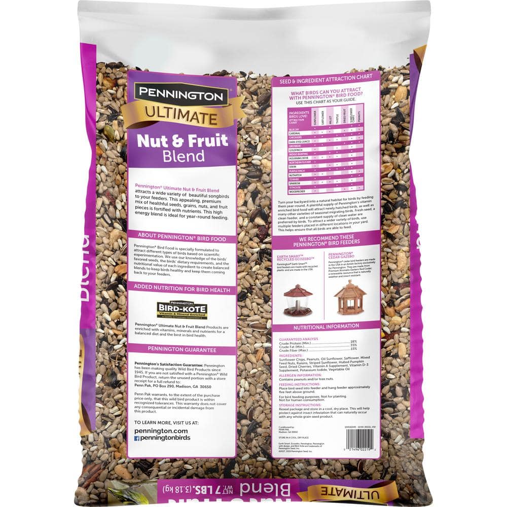 Buy 7 lbs. Ultimate Nut and Fruit Bird Seed Blend Online at Lowest