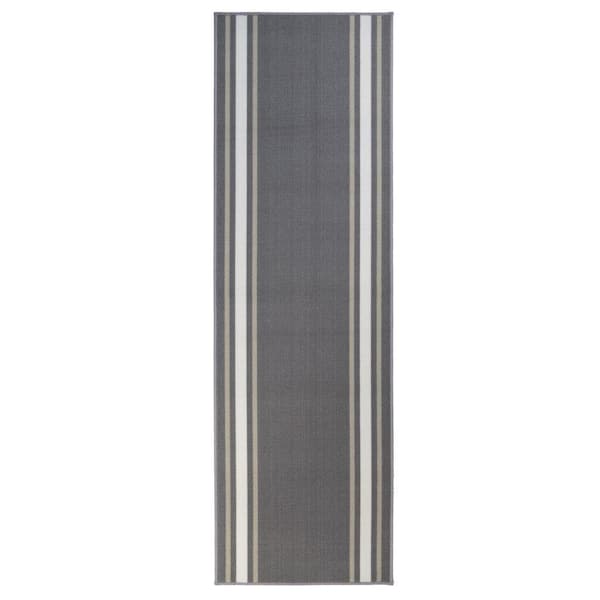 RugStylesOnline Solid Border Custom Size Gray 24 in. x 26 in. Indoor ...