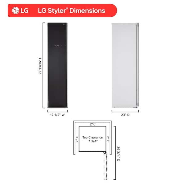 LG Styler SMART Steam Closet in Metallic Charcoal with TrueSteam