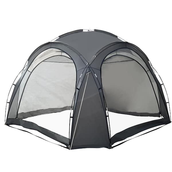 Cesicia 12 ft. x 12 ft. 190T Polyester Backpacking and Camping Tents UPF 50+ Tent with Side Wall, Ground Pegs