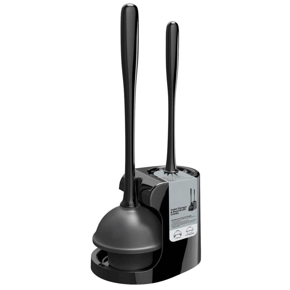 1-Set Toilet Plunger and Bowl Brush Combo for Bathroom Cleaning, Black price history on PriceWatchPro