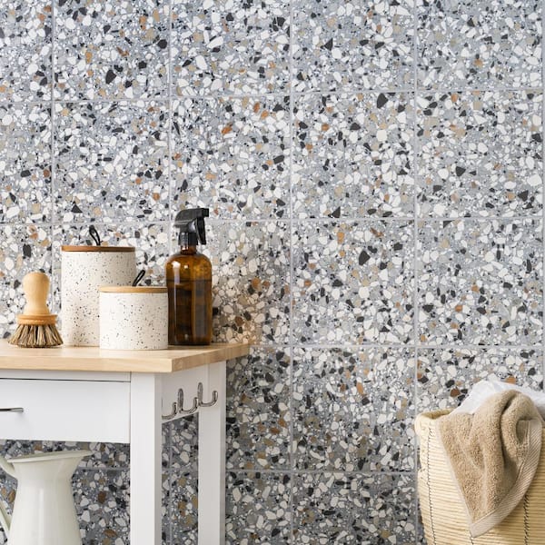Ivy Hill Tile Grain Azur 7.87 in. x 7.87 in. Matte Porcelain Floor