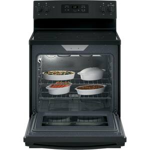 30 in. 5.3 cu. ft. Electric Range in Black