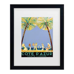 Cote D'Azur by Jean Dumergue Framed Travel Art Print 22 in. x 18 in.