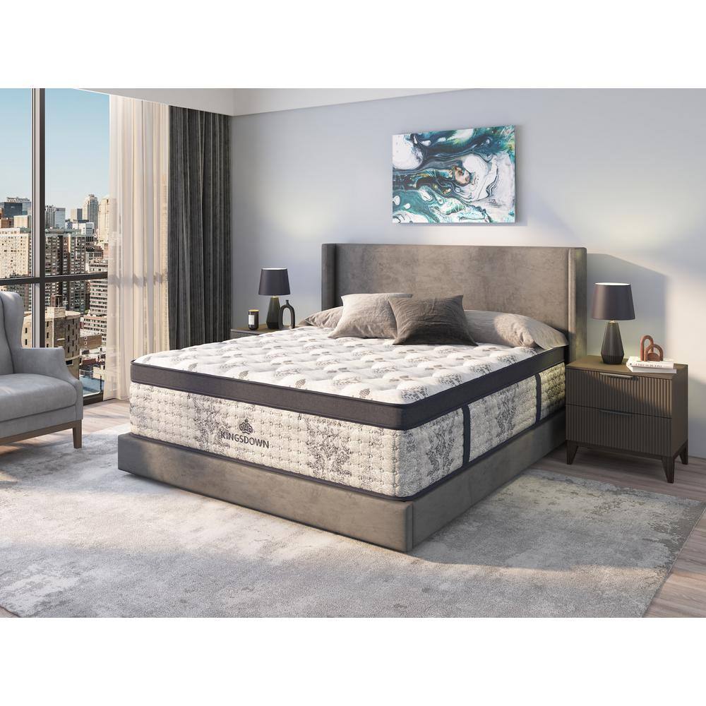 KINGSDOWN Passions Bridgepointe Full Medium Firm 16 in. Euro Pillow Top Hybrid Mattress FG 24062 PT1 F The Home Depot
