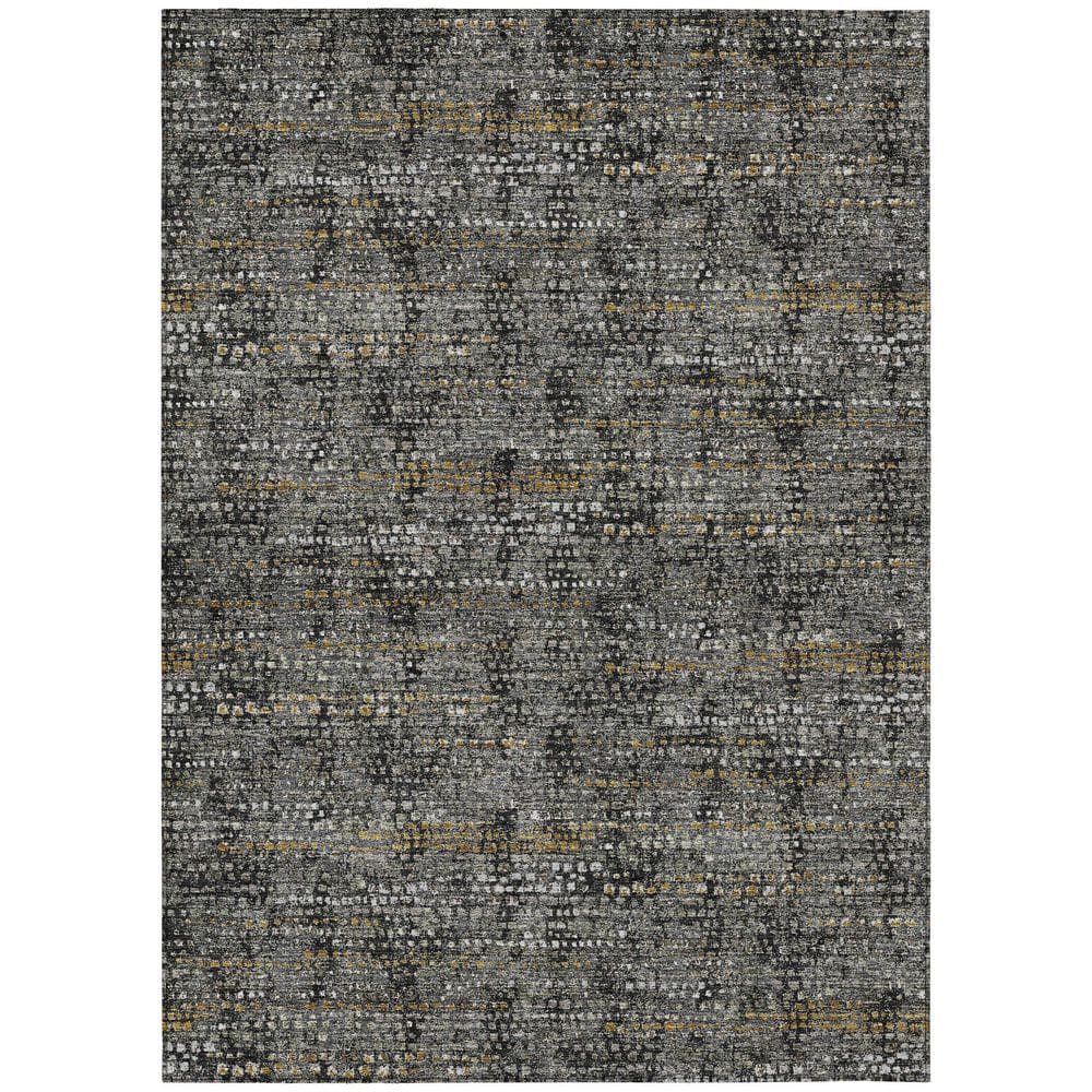 Chantille Machine Washable Indoor/Outdoor Abstract ACN2641 Black 3 ft. x 5 ft. Area Rug price history on PriceWatchPro