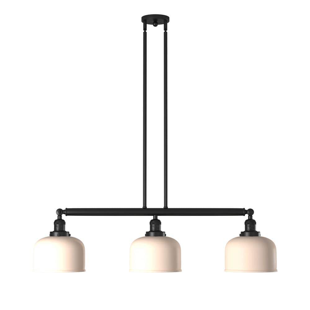 Franklin Restoration 36" Bronze Bowl Island Pendant with LED Flexibility